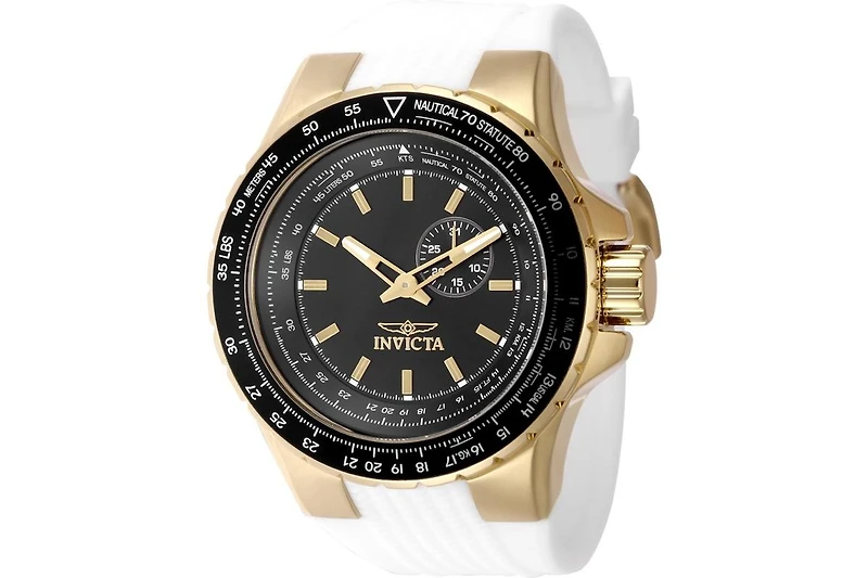 Invicta Men's 49734 Aviator Quartz VD72 Black Dial Watch