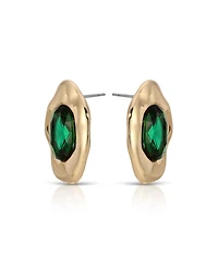 Ettika Molten Glow Crystal Stud Earrings