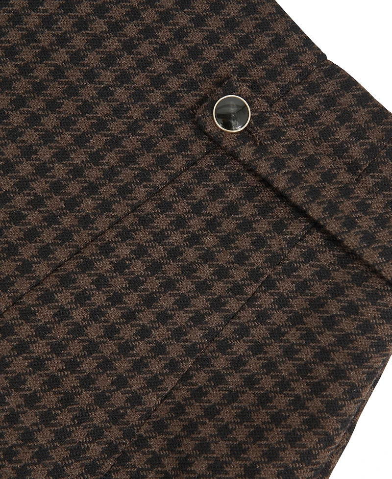 Reiss Women's Wool-Blend Check Mini Skirt