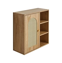 Slickblue Over Toilet Bathroom Cabinet with Door and Storage Shelves