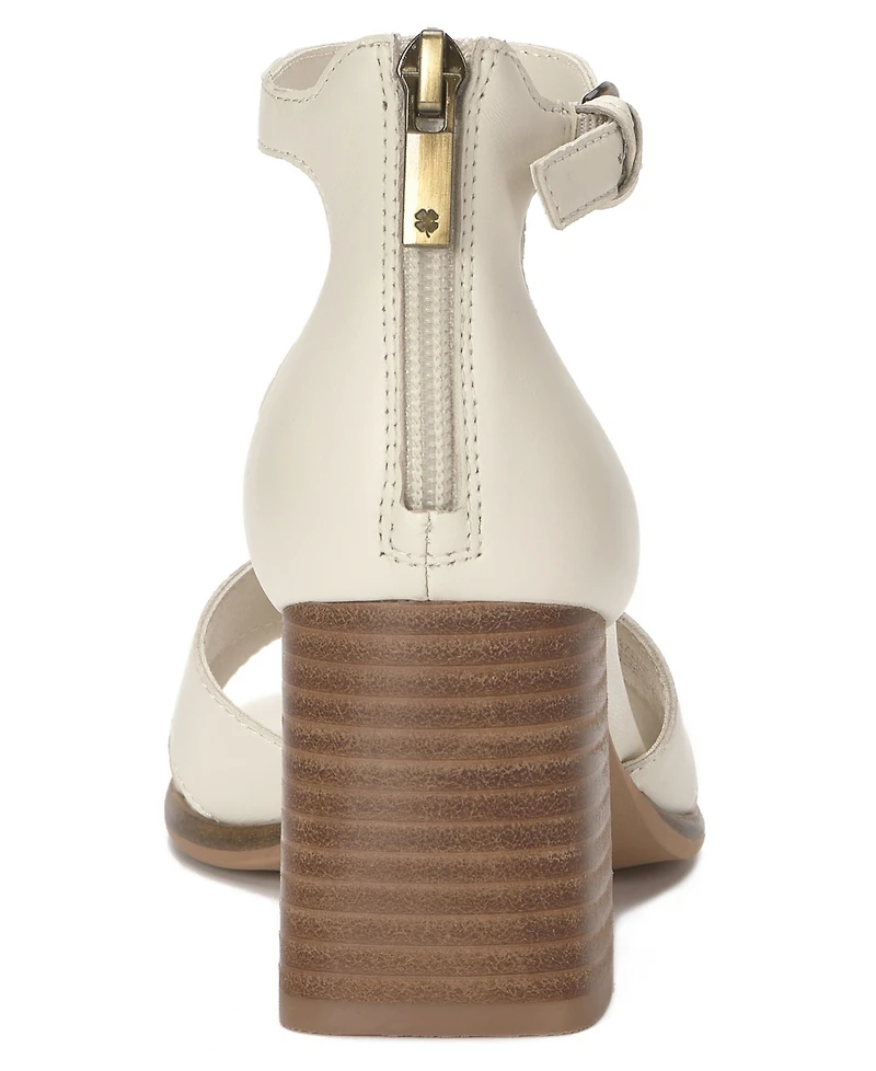 Lucky Brand Women's Herrika Stacked Heel Crisscross Dress Sandals