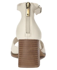 Lucky Brand Women's Herrika Stacked Heel Crisscross Dress Sandals