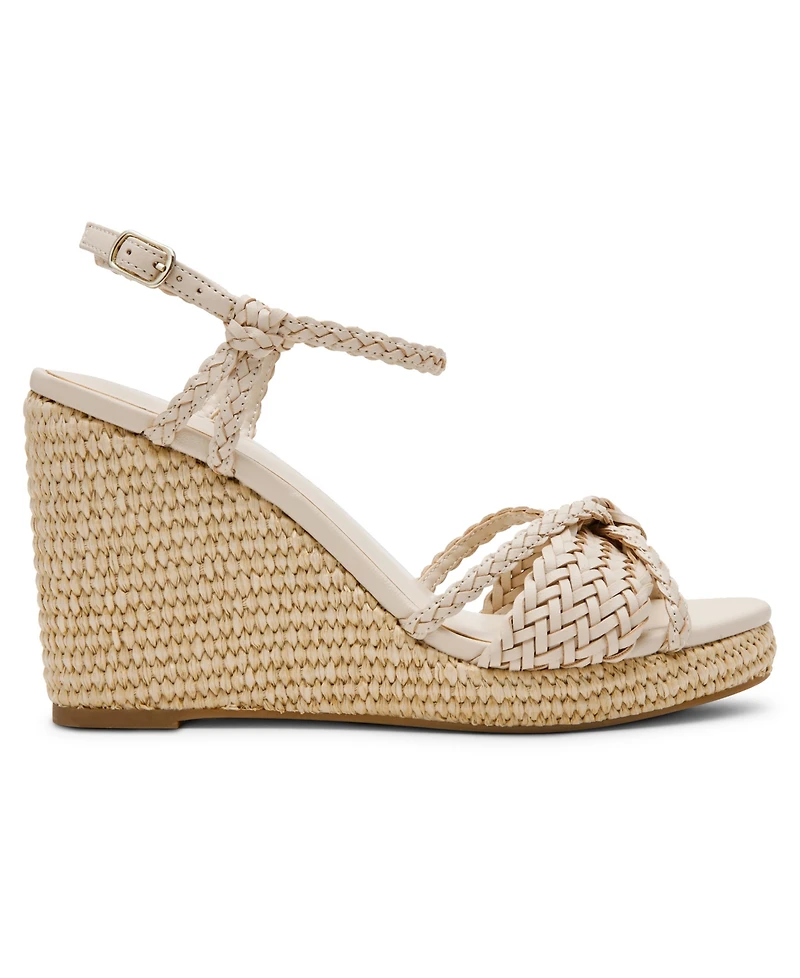 Anne Klein Women's Vow Braided Wedge Heel Sandals
