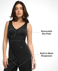 Popilush Women's Shapewear Slimming Wide-Leg Jumpsuit