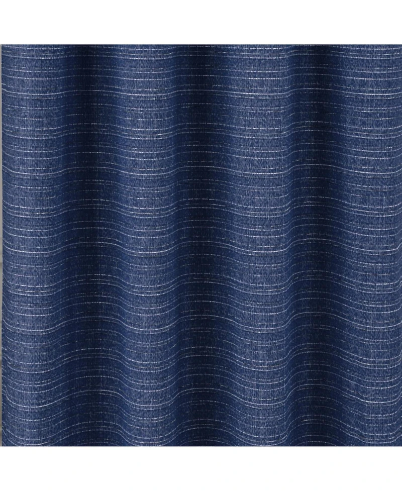 Rt Designer Collection Kensington Jacquard Foam Backed Luxurious Decorative Grommet Curtain Panel 54" x 95" Navy