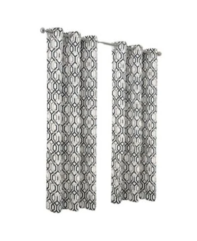 Rt Designer Collection Rory Printed Blackout Luxurious Decorative Grommet Curtain Panel 54 X22 X X22