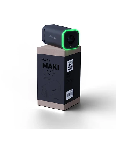 BirdDog Maki Live 8.2MP 4K UltraHD Ndi|HX3 Battery Powered Live Streaming 3x Box Camera
