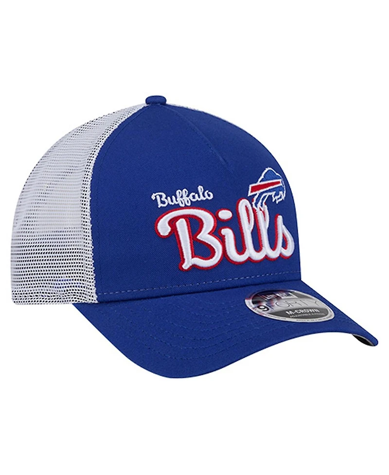 New Era Men's Royal Buffalo Bills Side Lines 9FORTY Adjustable Hat