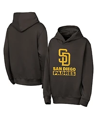 Outerstuff Big Boys and Girls Brown San Diego Padres Back to Basics Hoodie