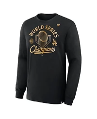Fanatics Men's Black Los Angeles Dodgers 2025 World Series Champions Locker Room Parade Long Sleeve T-Shirt