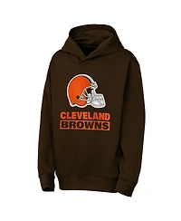 Outerstuff Big Boys and Girls Brown Cleveland Browns Back to Basics Hoodie
