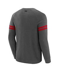 J. Palmer Men's Dark Heather Gray San Francisco 49ers Players Lounge Raglan Tri-Blend Sweatshirt