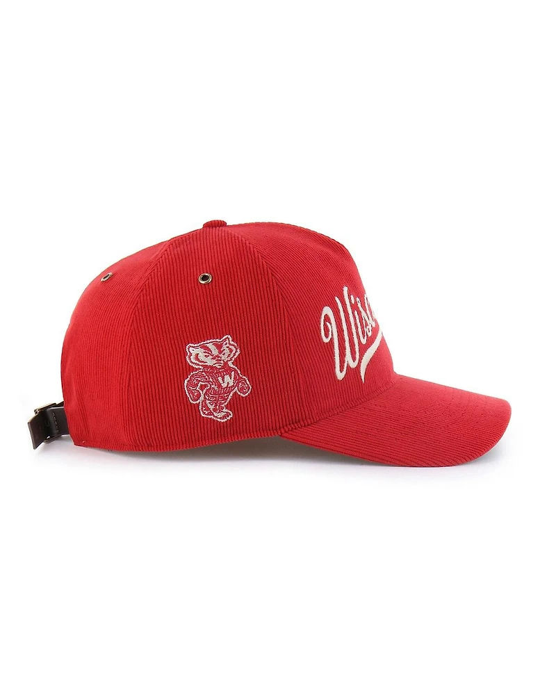 '47 Brand Men's and Women's Red Wisconsin Badgers Collections Golden Age Corduroy Hitch Adjustable Hat