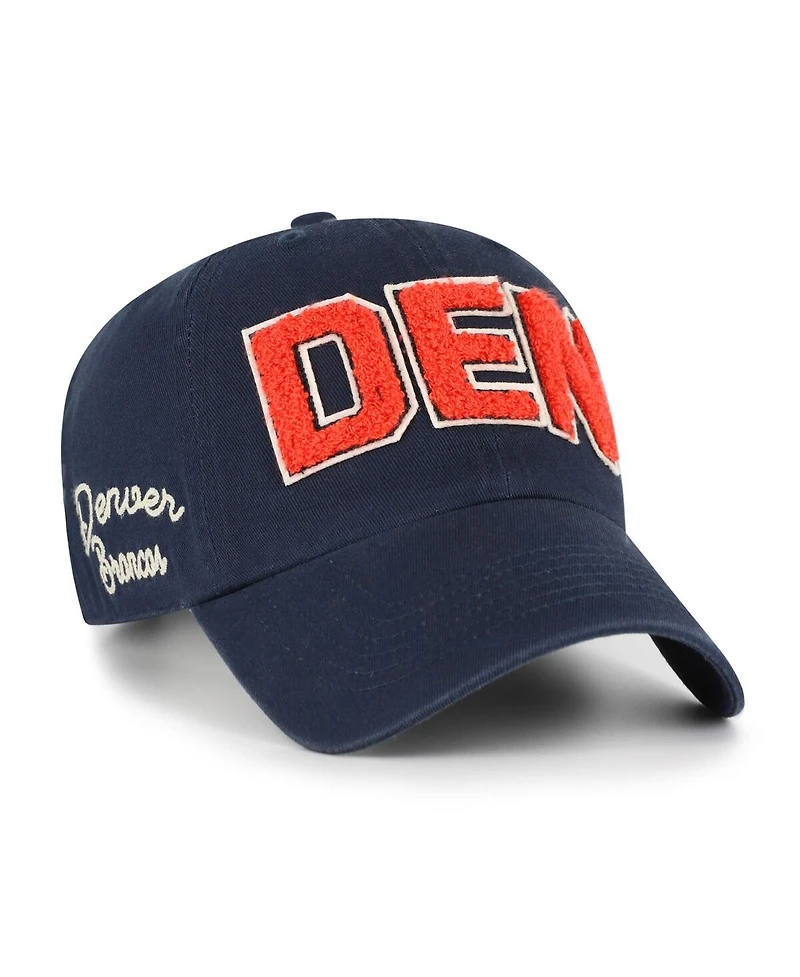 '47 Brand Women's Navy Denver Broncos Zoey Clean Up Adjustable Hat