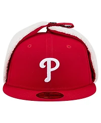 New Era Men's Red Philadelphia Phillies Dog Ear Classic 59FIFTY Fitted Hat