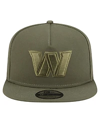 New Era Big Boys and Girls Olive Washington Commanders Color Pack A-Frame 9FIFTY Snapback Hat