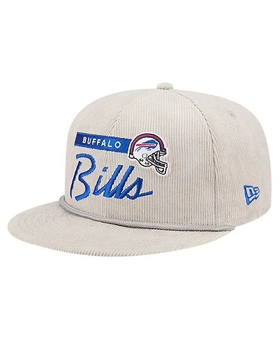 New Era Men's Gray Buffalo Bills Cord Rope Corduroy 9FIFTY Snapback Hat