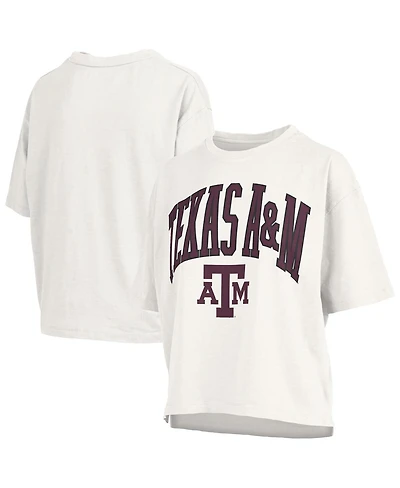 Pressbox Women's White Texas A&M Aggies Nelson T-Shirt