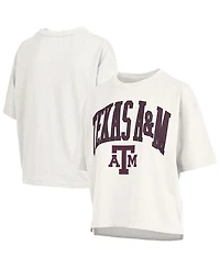 Pressbox Women's White Texas A&M Aggies Nelson T-Shirt