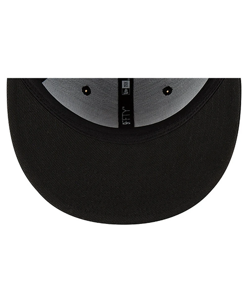 New Era Men's Black Brooklyn Nets 9FIFTY Snapback Hat