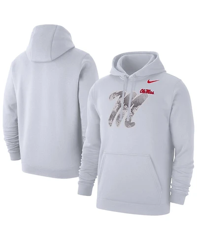 Nike Men's White Ole Miss Rebels x Realtree Club Fleece Hoodie