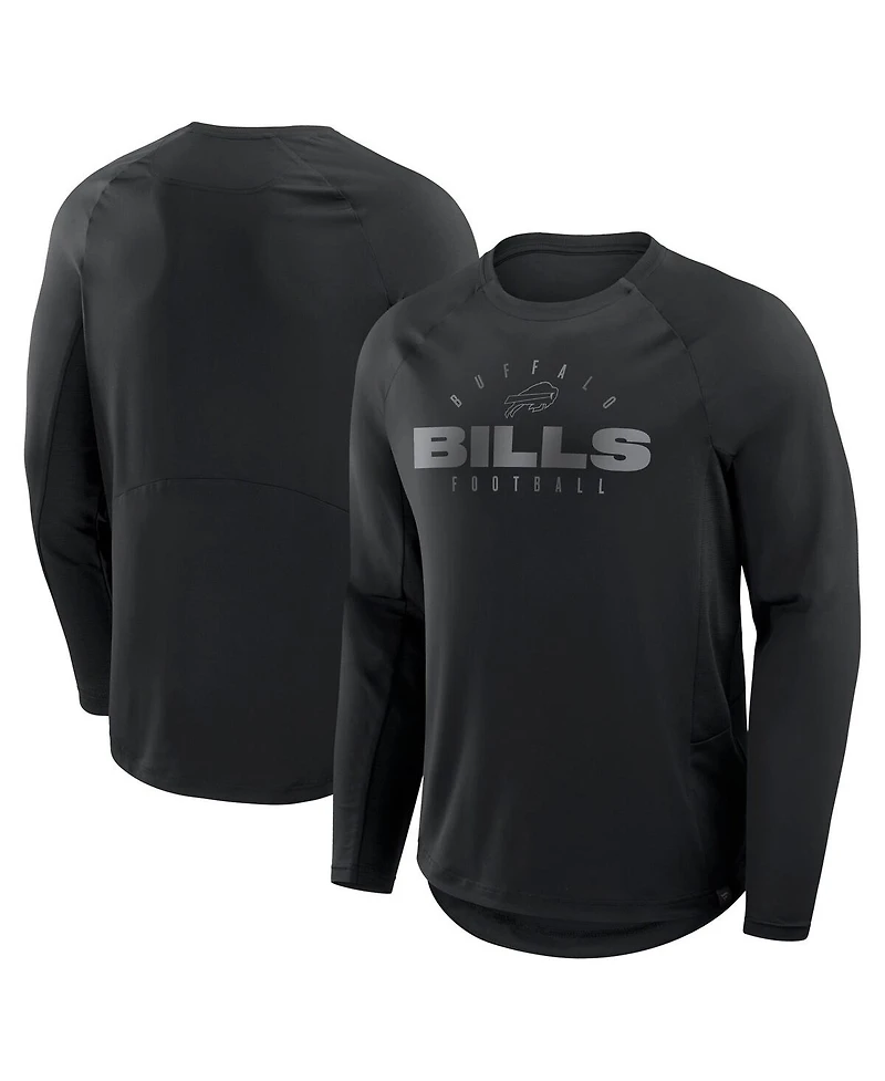 Fanatics Men's Black Buffalo Bills Big Tall Coverage Scheme Long Sleeve T-Shirt