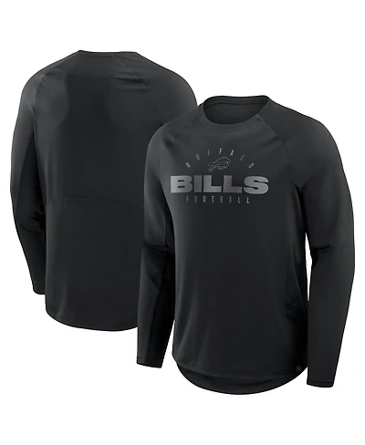 Fanatics Men's Black Buffalo Bills Big Tall Coverage Scheme Long Sleeve T-Shirt