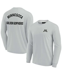 Fanatics Men's and Women's Gray Minnesota Golden Gophers Elements Super Soft Long Sleeve T-Shirt