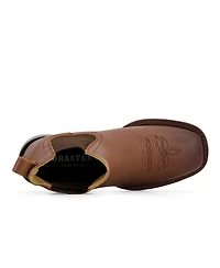Forastero Men's Genuine Leather Chelsea Boot Western Style with elastic shaft