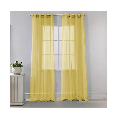 Rt Designers Collection Ramallah Lonnie Grommet Curtain Panel - 54x90