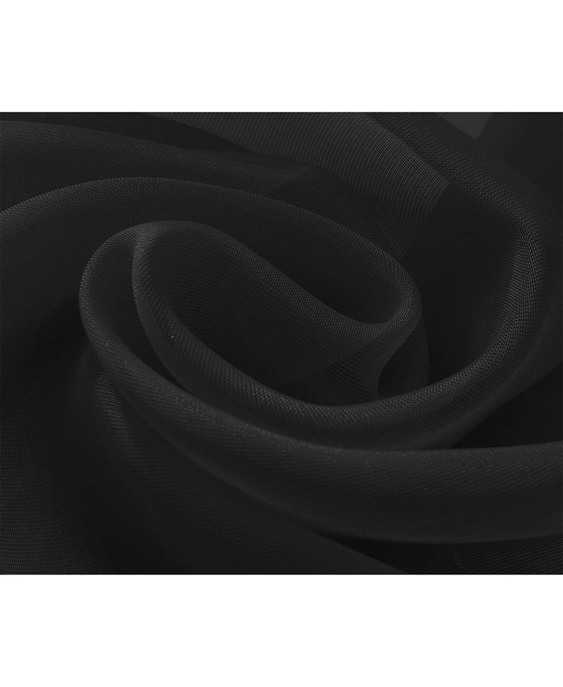 Rt Designer Collection Celine Sheer Luxurious Modern Design Curtain Panel 54" x 84