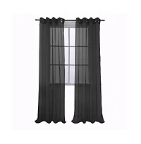 Rt Designers Collection Cara One Sheer Grommet Light Filtering Curtain Panel 54" x 90