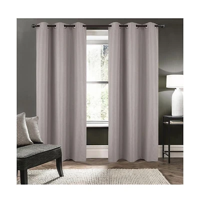Rt Designers Collection Cabana 100% Blackout Grommet Curtain Panel 54" x 90" Beige