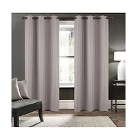 Rt Designers Collection Cabana 100% Blackout Grommet Curtain Panel 54" x 90" Beige