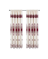 Rt Designer Collection Betsy Macrame Rod Pocket Curtain Panel 52" x 84