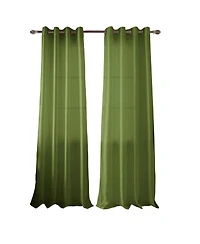 Rt Designer Collection Nancy Grommet Luxurious Modern Design Curtain Panel 54" x 95" Sage