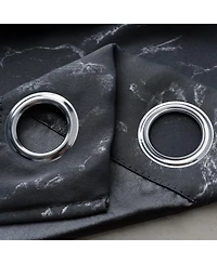 Rt Designer Collection Heidi Halo Foil Blackout Luxurious Decorative Grommet Curtain Panel 54" x 90