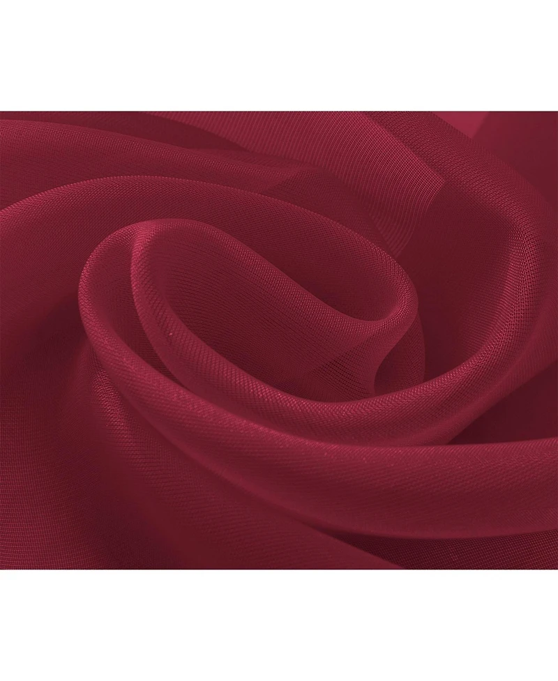 Rt Designer Collection Celine Sheer Luxurious Modern Design Curtain Panel 54" x 84