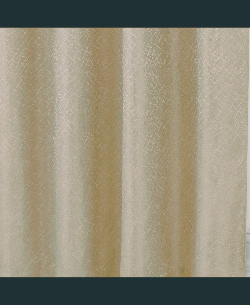 Rt Designer Collection Cassi Shimmer Jacquard Grommet Curtain Panel 54" x 90" Taupe