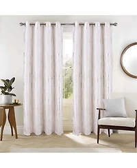 Rt Designer Collection Hailey Halo Foil Blackout Curtain Panel