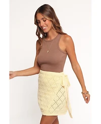 Petal and Pup Women's Palma Knit Mini Skirt - Chocolate