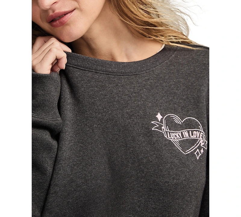 Lucky Brand Women's Valentine Crewneck Sweatshirt