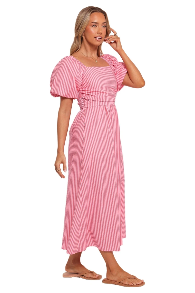 Petal and Pup Women's Chlo Puff Sleeve Midi Dress