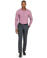 ConStruct Men's Plaid Long-Sleeve Dress Shirt