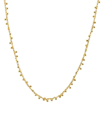 Giani Bernini Primavera Gold Over Silver Ball Stud Necklace