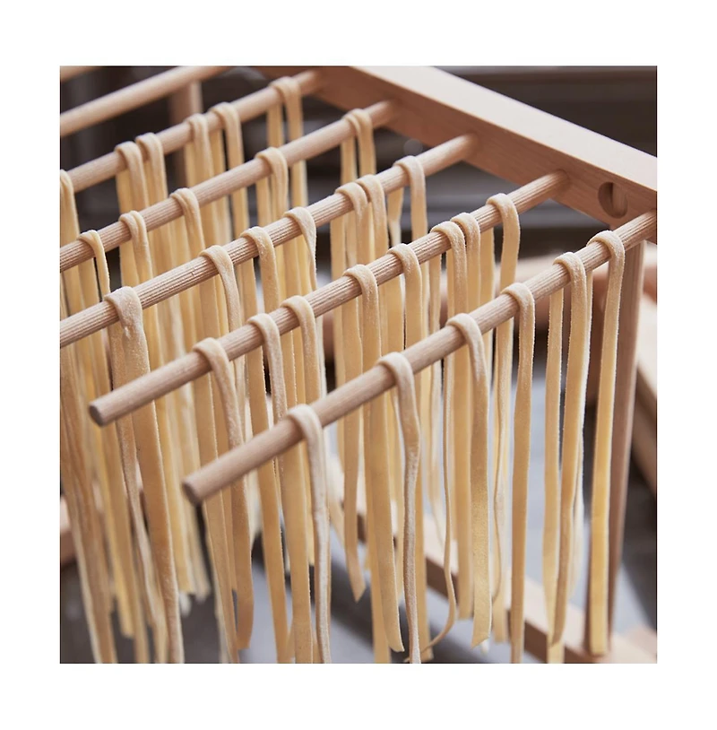 Verve Culture Beechwood collapsible pasta drying rack