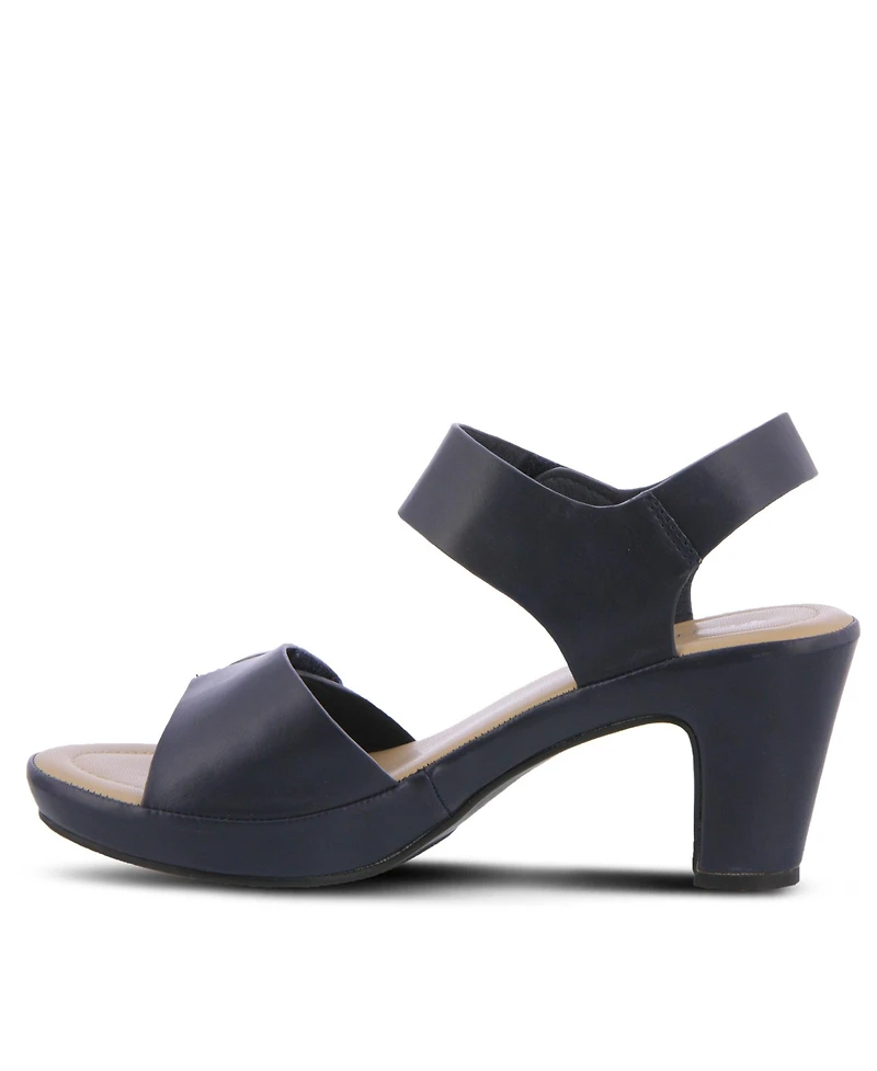 Patrizia Women's Dade Metallic Button Platform Sandals