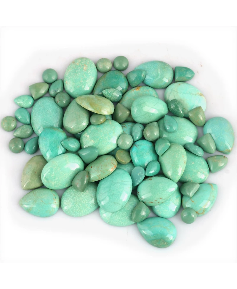 American West Jewelry Sterling Silver Green Turquoise East West Ring