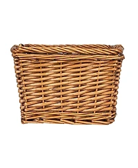 Household Essentials Woven Market Basket, Brown Stain