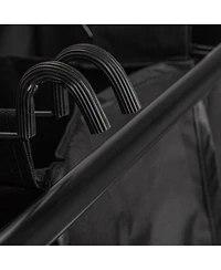 Household Essentials Rolling Triple Laundry Sorter, White